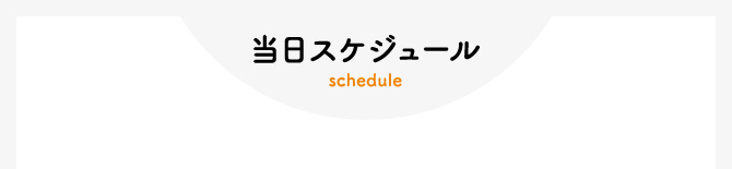 当日スケジュール